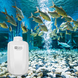 Maxbell Aquarium Air Pump Pond Fountain Silent Portable Powerful Oxygen Aerator Pump 6W Double Hole