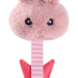 Maxbell Plush Spiny Dog Toys Puppy Soft with Squeakers Cute Stuffed Animal Plush Toy Pink Rabbit