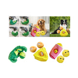 Maxbell Dog Puzzle Toy Multifunctional Play Pet Sniff Toys Increase IQ Plush Dog Toy Pea Shape