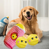 Maxbell Dog Puzzle Toy Multifunctional Play Pet Sniff Toys Increase IQ Plush Dog Toy Popcorn Shape