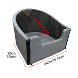 Maxbell Small Dog Car Seat with Leash Durable Puppy Bed for Car Pet Car Booster Seat