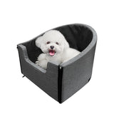 Maxbell Small Dog Car Seat with Leash Durable Puppy Bed for Car Pet Car Booster Seat