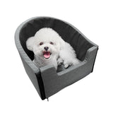 Maxbell Small Dog Car Seat with Leash Durable Puppy Bed for Car Pet Car Booster Seat