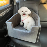 Maxbell Small Dog Car Seat with Leash Durable Puppy Bed for Car Pet Car Booster Seat
