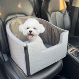 Maxbell Small Dog Car Seat with Leash Durable Puppy Bed for Car Pet Car Booster Seat