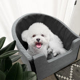 Maxbell Small Dog Car Seat with Leash Durable Puppy Bed for Car Pet Car Booster Seat