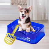 Maxbell Dog Toilet Pets Supplies Dog Potty Pan Training Toilet Bedpan Cat Litter Box Blue