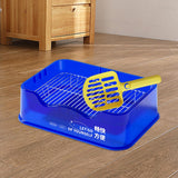 Maxbell Dog Toilet Pets Supplies Dog Potty Pan Training Toilet Bedpan Cat Litter Box Blue