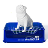 Maxbell Dog Toilet Pets Supplies Dog Potty Pan Training Toilet Bedpan Cat Litter Box Blue