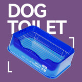 Maxbell Dog Toilet Pets Supplies Dog Potty Pan Training Toilet Bedpan Cat Litter Box Blue