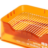 Maxbell Dog Toilet Pets Supplies Dog Potty Pan Training Toilet Bedpan Cat Litter Box Orange