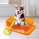 Maxbell Dog Toilet Pets Supplies Dog Potty Pan Training Toilet Bedpan Cat Litter Box Orange