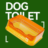Maxbell Dog Toilet Pets Supplies Dog Potty Pan Training Toilet Bedpan Cat Litter Box Orange