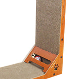 Maxbell Cat Scratcher with Ball Toy Vertical Cat Scratch Pad Furniture Protection Right Angle