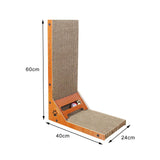 Maxbell Cat Scratcher with Ball Toy Vertical Cat Scratch Pad Furniture Protection Right Angle