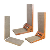 Maxbell Cat Scratcher with Ball Toy Vertical Cat Scratch Pad Furniture Protection Right Angle