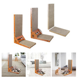 Maxbell Cat Scratcher with Ball Toy Vertical Cat Scratch Pad Furniture Protection Right Angle