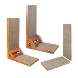 Maxbell Cat Scratcher with Ball Toy Vertical Cat Scratch Pad Furniture Protection Right Angle