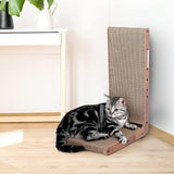 Maxbell Cat Scratcher with Ball Toy Vertical Cat Scratch Pad Furniture Protection Right Angle