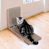 Maxbell Cat Scratcher with Ball Toy Vertical Cat Scratch Pad Furniture Protection Right Angle