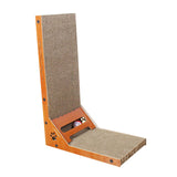 Maxbell Cat Scratcher with Ball Toy Vertical Cat Scratch Pad Furniture Protection Right Angle