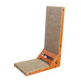 Maxbell Cat Scratcher with Ball Toy Vertical Cat Scratch Pad Furniture Protection Right Angle