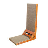 Maxbell Cat Scratcher with Ball Toy Vertical Cat Scratch Pad Furniture Protection Right Angle