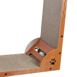 Maxbell Cat Scratcher with Ball Toy Vertical Cat Scratch Pad Furniture Protection Curved
