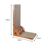 Maxbell Cat Scratcher with Ball Toy Vertical Cat Scratch Pad Furniture Protection Curved