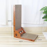 Maxbell Cat Scratcher with Ball Toy Vertical Cat Scratch Pad Furniture Protection Curved