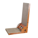 Maxbell Cat Scratcher with Ball Toy Vertical Cat Scratch Pad Furniture Protection Curved