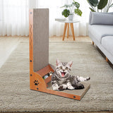Maxbell Cat Scratcher with Ball Toy Vertical Cat Scratch Pad Furniture Protection Curved