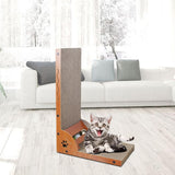 Maxbell Cat Scratcher with Ball Toy Vertical Cat Scratch Pad Furniture Protection Curved