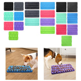 Maxbell Dog Lick Pad Wet Food Lick Pad Puppy Playing Interactive Toy Dog Licking Mat S Size Black