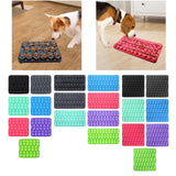 Maxbell Dog Lick Pad Wet Food Lick Pad Puppy Playing Interactive Toy Dog Licking Mat S Size Black