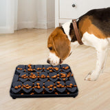 Maxbell Dog Lick Pad Wet Food Lick Pad Puppy Playing Interactive Toy Dog Licking Mat S Size Black