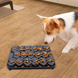 Maxbell Dog Lick Pad Wet Food Lick Pad Puppy Playing Interactive Toy Dog Licking Mat S Size Gray