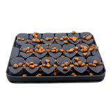 Maxbell Dog Lick Pad Wet Food Lick Pad Puppy Playing Interactive Toy Dog Licking Mat S Size Gray