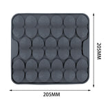 Maxbell Dog Lick Pad Wet Food Lick Pad Puppy Playing Interactive Toy Dog Licking Mat S Size Gray