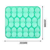 Maxbell Dog Lick Pad Wet Food Lick Pad Puppy Playing Interactive Toy Dog Licking Mat S Size Light Green