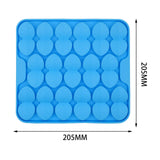 Maxbell Dog Lick Pad Wet Food Lick Pad Puppy Playing Interactive Toy Dog Licking Mat S Size Blue