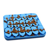 Maxbell Dog Lick Pad Wet Food Lick Pad Puppy Playing Interactive Toy Dog Licking Mat S Size Blue