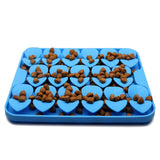 Maxbell Dog Lick Pad Wet Food Lick Pad Puppy Playing Interactive Toy Dog Licking Mat S Size Blue