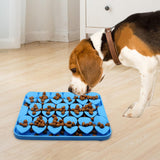 Maxbell Dog Lick Pad Wet Food Lick Pad Puppy Playing Interactive Toy Dog Licking Mat S Size Blue