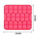 Maxbell Dog Lick Pad Wet Food Lick Pad Puppy Playing Interactive Toy Dog Licking Mat S Size Pink