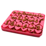 Maxbell Dog Lick Pad Wet Food Lick Pad Puppy Playing Interactive Toy Dog Licking Mat S Size Pink