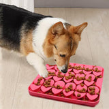 Maxbell Dog Lick Pad Wet Food Lick Pad Puppy Playing Interactive Toy Dog Licking Mat S Size Pink