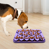 Maxbell Dog Lick Pad Wet Food Lick Pad Puppy Playing Interactive Toy Dog Licking Mat S Size Purple