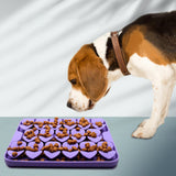 Maxbell Dog Lick Pad Wet Food Lick Pad Puppy Playing Interactive Toy Dog Licking Mat S Size Purple