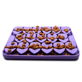 Maxbell Dog Lick Pad Wet Food Lick Pad Puppy Playing Interactive Toy Dog Licking Mat S Size Purple